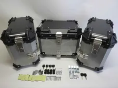 Vストローム250 V-STROM 250 2017-2025 サイドキャリア 黒 B＆サイドBOX&リアBOX 5点セット 黒銀のサムネイル