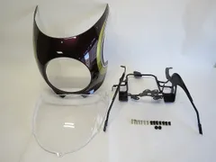 Z900RS z900rs 専用 カウル ビキニカウル ＆ スクリーン ＆ ステー セット C キャンディートーンレッド＆クリアのサムネイル