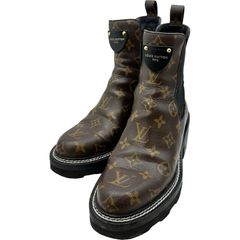 LOUIS VUITTON ボブール・ライン アンクルブーツ サイドゴア - メルカリ