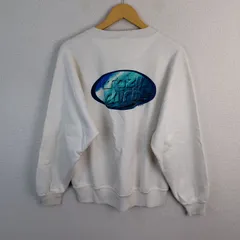 crazy shirts クレイジーシャツ スウェット ロゴ 刺繍 ホワイト M メンズ 古着 ストリート アメカジのサムネイル