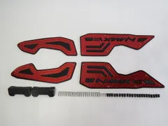 NMAX nmax125/155 n-max V3 2025 以降 CNC アルミ ステップボード スリップ防止機能付き B 赤のサムネイル