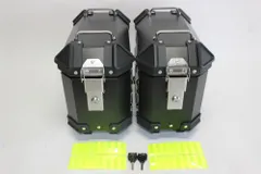 アルミサイドケース サイドケース 汎用 18L 左右セット 簡単着脱 黒 のサムネイル