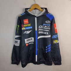 DIESEL Alpinestars コラボ パーカー ブラック - メルカリ