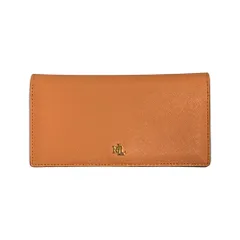 美品 LAUREN RALPH LAUREN ローレンラルフローレン レザー ロングウォレット 長財布 オレンジ レディース 古着 中古 USEDのサムネイル