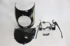 Z900RS z900rs 専用 カウル ビキニカウル ＆ スクリーン ＆ ステー セット 黒X金X白＆スモークのサムネイル