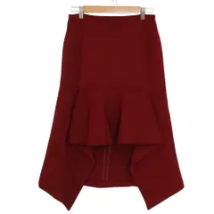 美品 MARNI マルニ ウール ラッフル ロングスカート 38 ブラウン系 レディース 古着 中古 USEDのサムネイル
