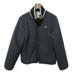 良品 LACOSTE ラコステ リバーシブル パテッドジャケット ブルゾン 42 ネイビー ホワイト レディース 古着 中古 USEDのサムネイル