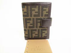 【新品同様】 フェンディ FENDI ズッカ 手帳カバー システム手帳 アジェンダPM メンズ レディースのサムネイル