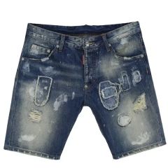 DSQUARED2 デニムショートパンツ ダメージ加工 イタリア製 表記42