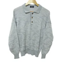 Ermenegildo Zegna エルメネジルドゼニア サマーニットポロシャツ セーター 52 グレー メンズ 古着 中古 USEDのサムネイル