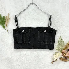 AMERI Vintage BUSTIER DENIM アメリ ヴィンテージ ビスチェ デニム ブラック レディース 0125105711230のサムネイル