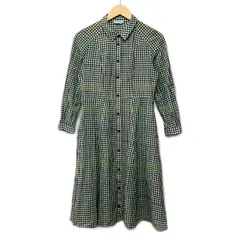 JOCOMOMOLA(ホコモモラ) ワンピース サイズ40 XL レディース美品  - ダークグリーン×アイボリー×マルチのサムネイル