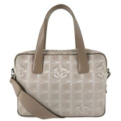 CHANEL 샤넬 S금구 뉴트래블 코코마크 핸드백 캔버스/가죽 베이지[중고] 레이디스