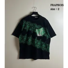 FRAPBOIS japan archive flower OVP BIG Tee 2 M フラボア ユニセックス ビッグシルエット 花柄 ポケット Tシャツのサムネイル