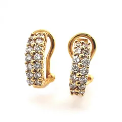 Ponte Vecchio K18YG ダイヤモンド イヤリング 0.57ct 18金 750 鑑定済み 正規品 ポンテヴェキオのサムネイル