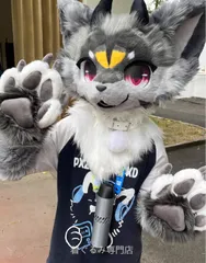 犬　猫　着ぐるみ ヘッド全頭　ヘッド ケモノ ファースーツ ぬいぐるみ コスプレ コスチューム Kurumi 一点物 C820のサムネイル