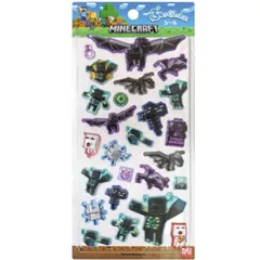【新品】マインクラフト ぷっくりったいシール 集合 マイクラ Minecraft ぷっくり 立体 シールのサムネイル