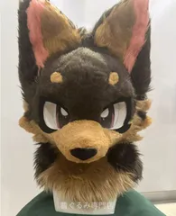犬　猫　着ぐるみ ヘッド全頭　ヘッド ケモノ ファースーツ ぬいぐるみ コスプレ コスチューム Kurumi 一点物 C823のサムネイル