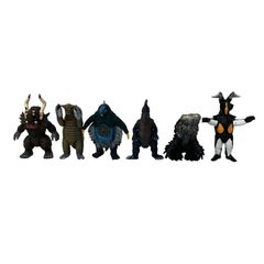 BANDAI Tsuburaya Productions Soft Vinyl Figures - Godzilla, Ultraman, etc. - 6 items bundled together. Figures, Hobbies, Junk. O11319834