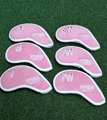 PRGR ゴルフ アイアン COVER ピンク 7 8 9 AW PW SW セットのサムネイル