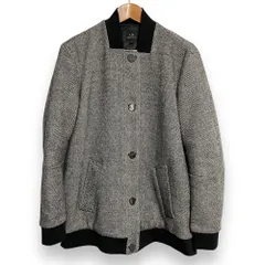 美品 21SS A|X ARMANI EXCHANGE アルマーニエクスチェンジ ヘリンボーン柄 ブルゾン ジャケット M グレー レディース 古着 中古 USEDのサムネイル