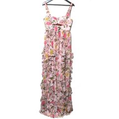 KAREN MILLEN カレンミレン 桜 ロングワンピース ドレス マキシ丈