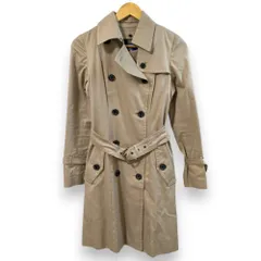良品 BLUE LABEL CRESTBRIDGE ブルーレーベルクレストブリッジ チェック柄ライナー付き トレンチコート サイズ38 ベージュ レディース 古着 中古 USEDのサムネイル