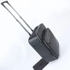 美品 ブルガリ レザー スーツケース キャリーケース バッグ 出張 旅行 トランク 本革 ブラック 黒 ブランド メンズ WIM EE39-10【中古】のサムネイル