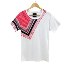  1610302057-01-003 yoshio kubo Tシャツ サイズ2 バンダナ柄 ホワイト×レッド コットン【MAN26】のサムネイル
