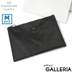 【正規取扱店】 スタンダードサプライ ポーチ メンズ レディース 小物入れ STANDARD SUPPLY 化粧品 おしゃれ コスメ 大きめ マチなし 水に強い 軽量 セイルクロス シンプル 日本製 SAIL LAYERED POUCH M BLACKのサムネイル