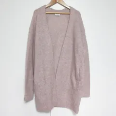 美品 アクネ ストゥディオズ Acne Studios RAYA SH MOHAIR ニットカーディガン Sサイズ ピンク レディース 古着 中古 USEDのサムネイル