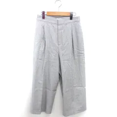 ボールジー BALLSEY トゥモローランド ワイド パンツ ハイウエスト ロング 薄手 リネン混 36 グレー /TT10のサムネイル