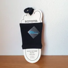 【新品/アウトレット品】ロトト ROTOTO / (R1097) (FOOT BAND) BLACK FREE / ユニセックス サンダル用 フットカバー ソックス 靴下 日本製のサムネイル