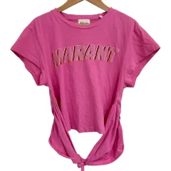 美品 23SS MARANT ETOILE イザベルマランエトワール 半袖 クルーネック ショート丈 Tシャツ カットソー S ピンク レディース 古着 中古 USEDのサムネイル