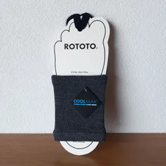 【新品/アウトレット品/箱無し】ロトト ROTOTO / (R1097) (FOOT BAND) CHARCOAL FREE / ユニセックス サンダル用 フットカバー ソックス 靴下 日本製のサムネイル