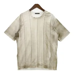 ISSEY MIYAKE イッセイミヤケ Tシャツ 半袖 カットソー 後染めデザイン ライン 無地 メンズ サイズ3 ベージュ系 トップス DM19417■のサムネイル