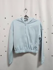 ナイキ 裏起毛パーカー ジップアップ ブルー L/150