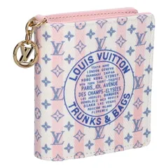 ルイヴィトン LOUIS VUITTON 折財布 ニつ折財布 コンパクトウォレット LVスタンプ M29058 LVスタンプブルー ポケットウォレット LV チャームのサムネイル