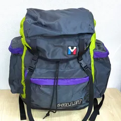 【ミレーMILLET】⚫︎バックパック ブラック×パープル×ライトグリーン ML1245A ⭐︎のサムネイル