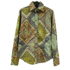 【クーポン配布中】美品◆ETRO エトロ 長袖 シャツ ブラウス ペイズリー パッチワーク風 総柄 イタリア製 レディースのサムネイル