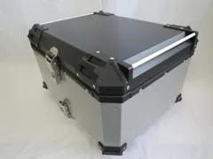 アルミトップケース 80L 大型 リアボックス ツーリングボックス 汎用 銀のサムネイル