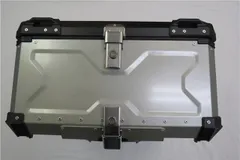 アルミトップケース 100L 特大 リアボックス ツーリングボックス 汎用 銀のサムネイル