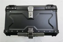 アルミトップケース 100L 特大 リアボックス ツーリングボックス 汎用 黒のサムネイル