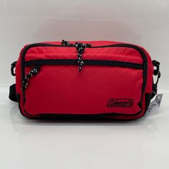 Q*Q様 Coleman ウエストポーチ ボディバッグ レッド - メルカリ