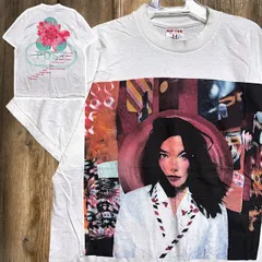 アーティスト Tシャツ ビョーク　bjork　バンド　ポスト　POST 白   シングルステッチ 古着 ビンテージ used vintage  p10/のサムネイル