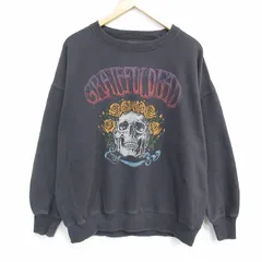 XL/古着 アメリカンイーグル 長袖 ロック バンド スウェット メンズ グレイトフルデッド 大きいサイズ クルーネック 黒 26may23のサムネイル