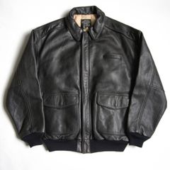 80s エディーバウアー A2レザージャケット 黒タグ ビンテージ ゴート
