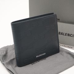 付属品完備✨バレンシアガ 二つ折り財布 札入れ CAR レザー ブラック 
