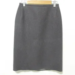 美品 Bottega Veneta ボッテガヴェネタ アンゴラ×カシゴラブレンド 膝丈 タイトスカート 40 ブラウン レディース 古着 中古 USEDのサムネイル