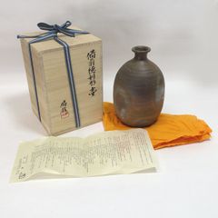 吉本正 作 備前 徳利 高12.2cm 胴径8.5cm 指定重要無形文化財 - メルカリ